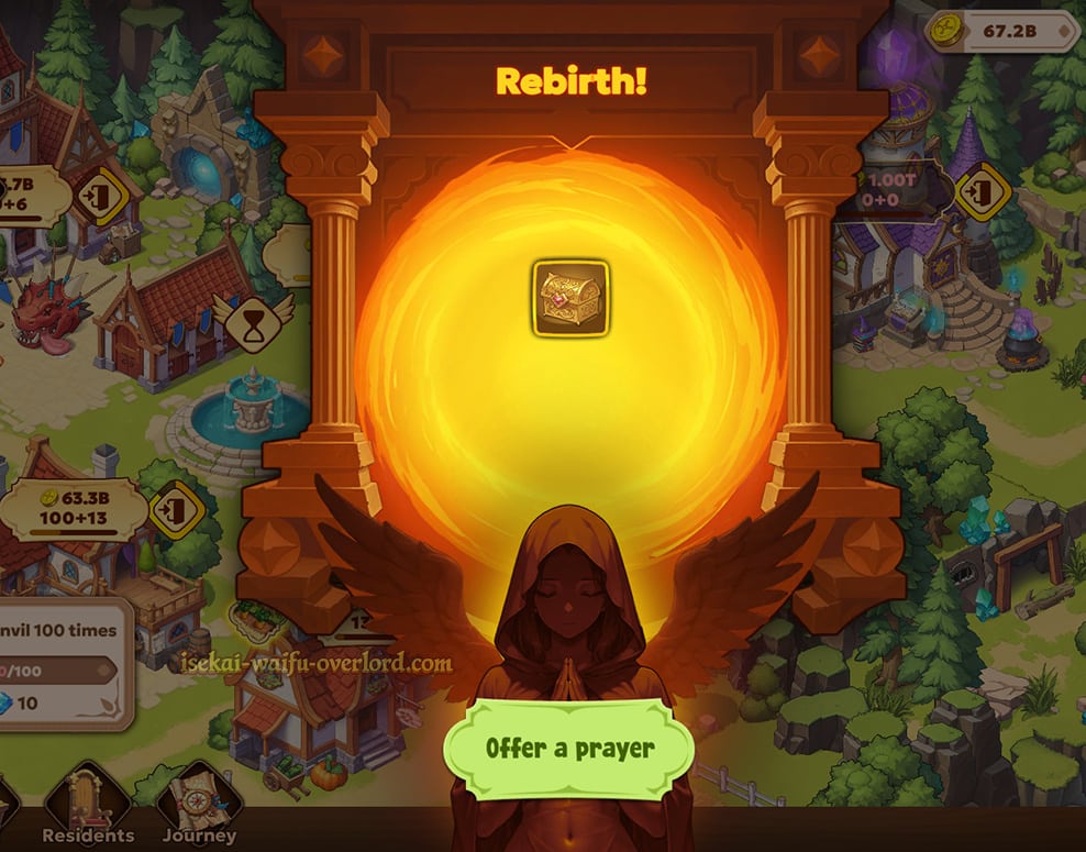 Rebirth and prestige system